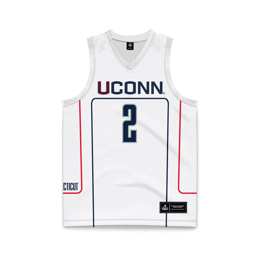 UConn - NCAA Men's Basketball : Silas Demary Jr - Grey Basketball Jersey-0