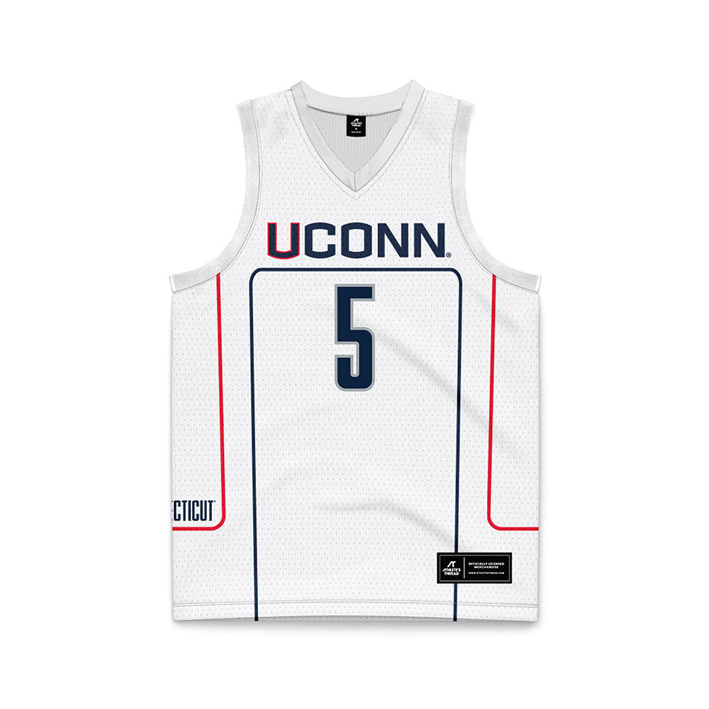 UConn - NCAA Men's Basketball : Tarris Reed Jr - Grey Basketball Jersey-0