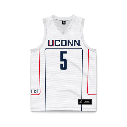 UConn - NCAA Men's Basketball : Tarris Reed Jr - Grey Basketball Jersey-0