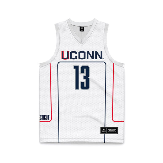 UConn - NCAA Men's Basketball : Jacob ROSS - Grey Basketball Jersey-0