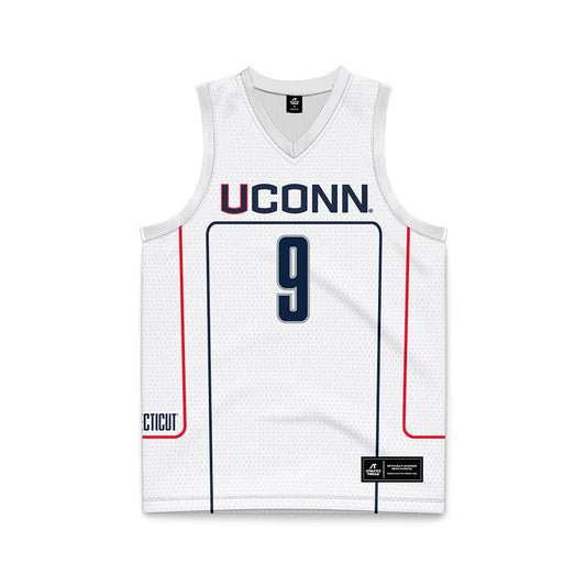 UConn - NCAA Men's Basketball : Alec Millender - Grey Basketball Jersey-0