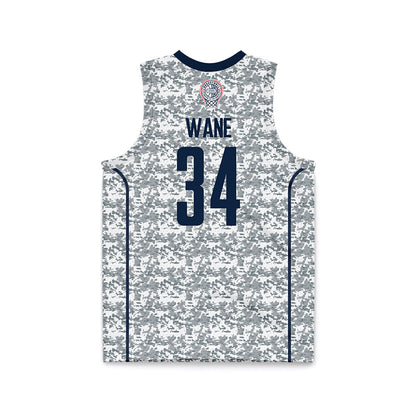 UConn - Mens Basketball Legends : Souleymane Wane - White Camo Basketball Jersey