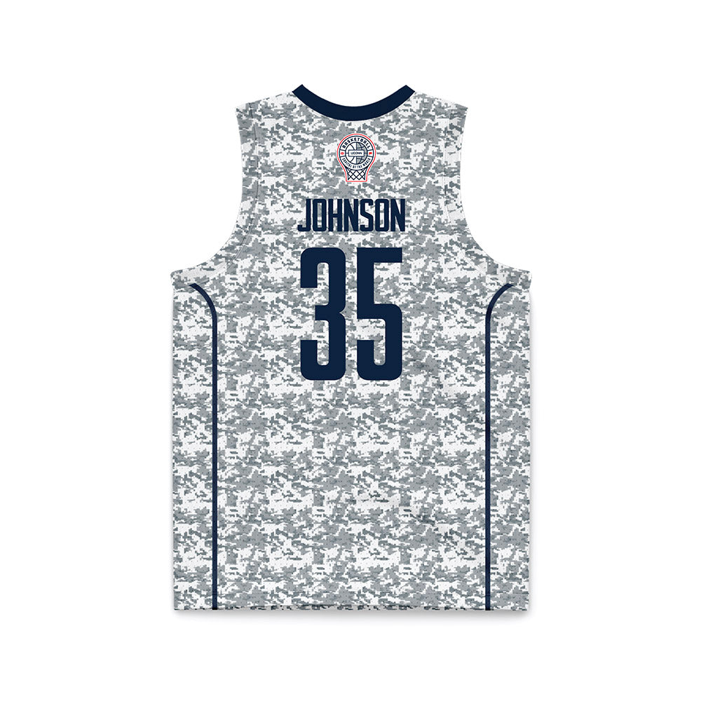 UConn - NCAA Men's Basketball : Samson Johnson - Basketball Jersey