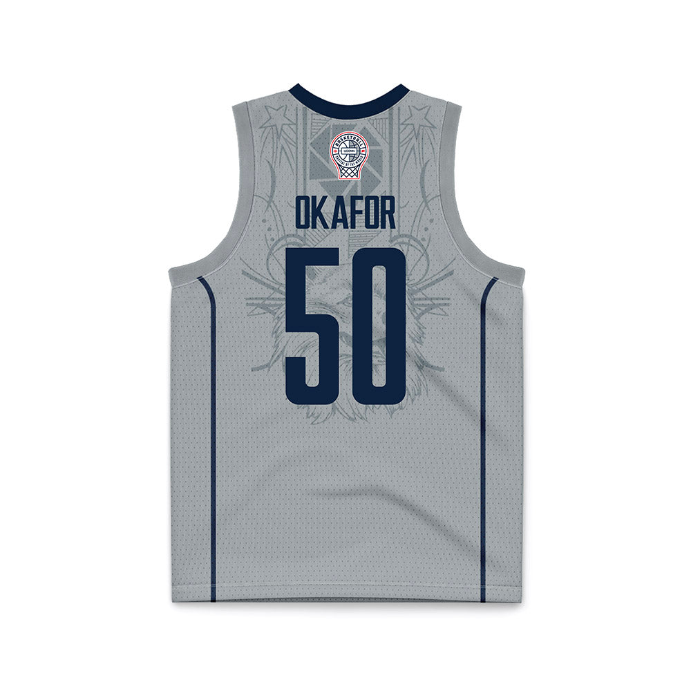 UConn - Mens Basketball Legends : Emeka Okafor - Grey Basketball Jersey