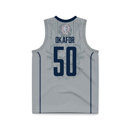 UConn - Mens Basketball Legends : Emeka Okafor - Grey Basketball Jersey