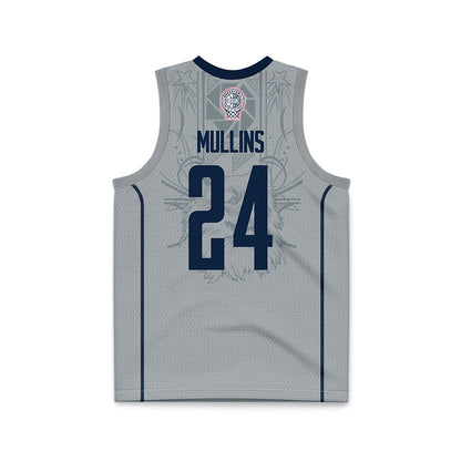 UConn - NCAA Men's Basketball : Braylon Mullins - Grey Basketball Jersey-1