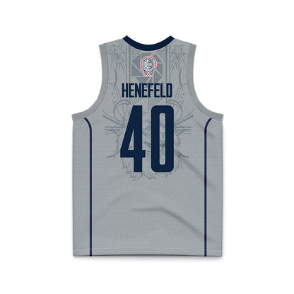 UConn - Mens Basketball Legends : Nadav Henefeld - Grey Basketball Jersey