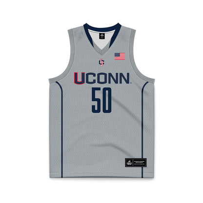 UConn - Mens Basketball Legends : Emeka Okafor - Grey Basketball Jersey