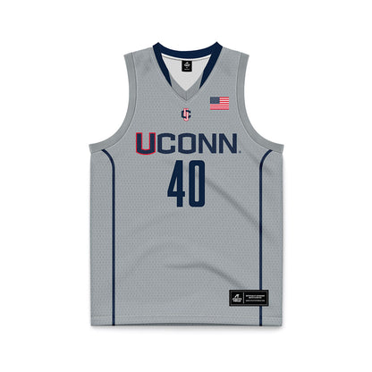 UConn - Mens Basketball Legends : Nadav Henefeld - Grey Basketball Jersey