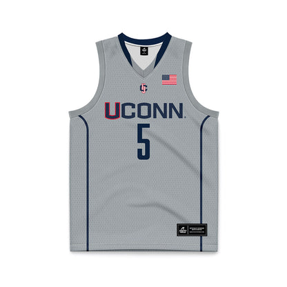 UConn - Mens Basketball Legends : Isaiah Whaley - Grey Basketball Jersey