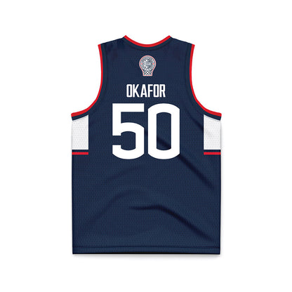 UConn - Mens Basketball Legends : Emeka Okafor - Navy Basketball Jersey