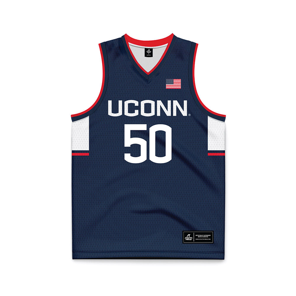 UConn - Mens Basketball Legends : Emeka Okafor - Navy Basketball Jersey