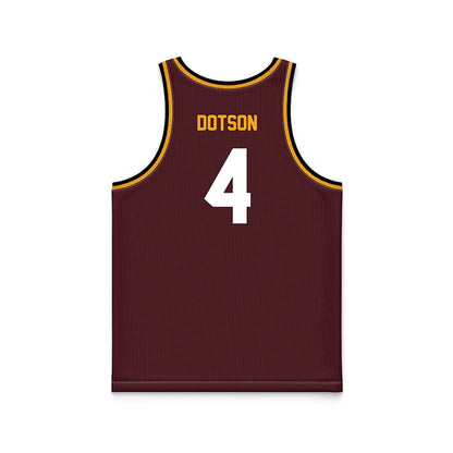 Loyola - NCAA Men's Basketball : Kayde Dotson - Sister Jean 2025 Maroon Basketball Jersey-1