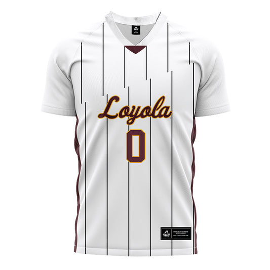 Loyola - NCAA Men's Soccer : Nemanja Pozder - White Soccer Jersey-0