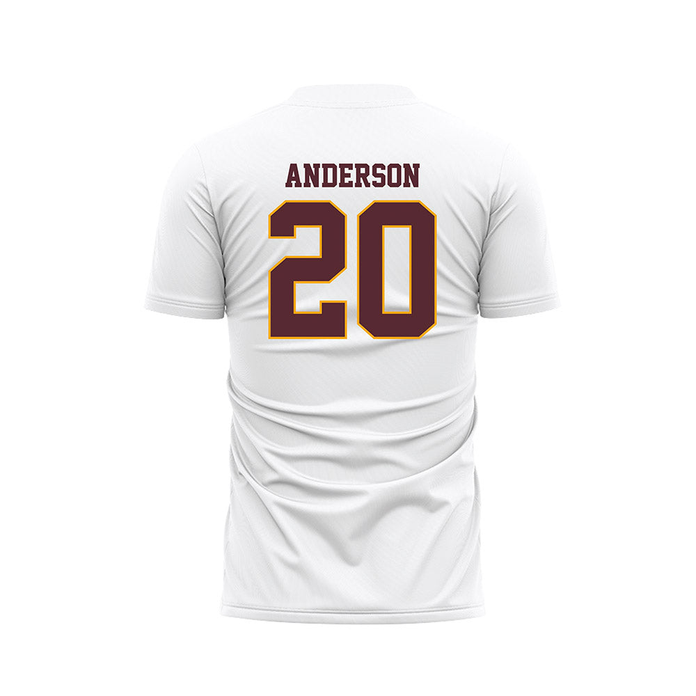 Loyola - NCAA Women's Soccer : Olivia Anderson - White Soccer Jersey-1