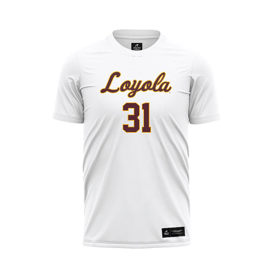 Loyola - NCAA Women's Soccer : Mary Fornelli - White Soccer Jersey-0