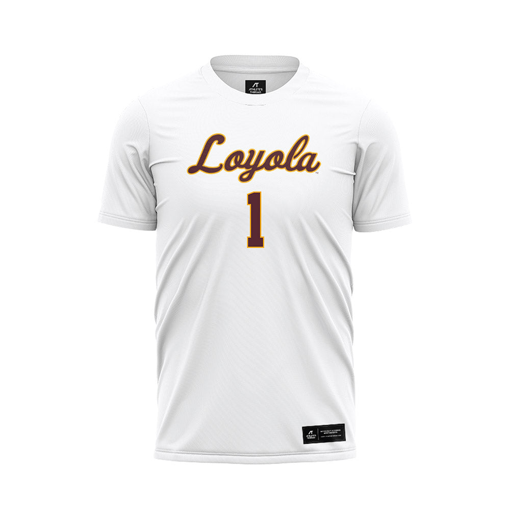 Loyola - NCAA Women's Soccer : Allison Deardorff - White Soccer Jersey-0
