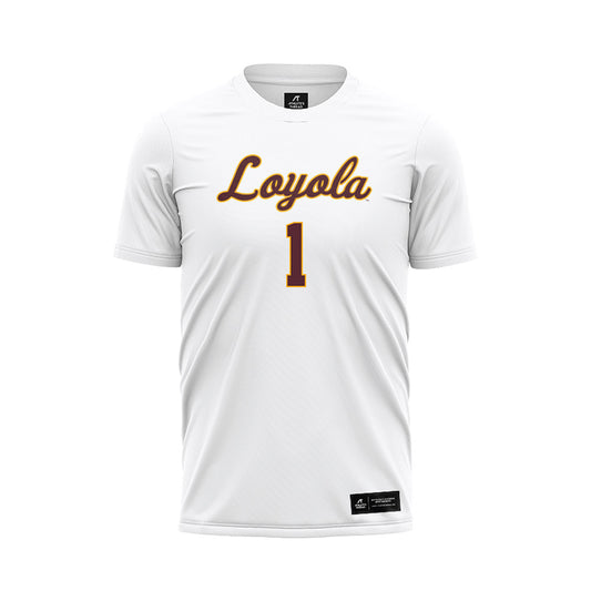 Loyola - NCAA Women's Soccer : Allison Deardorff - White Soccer Jersey-0