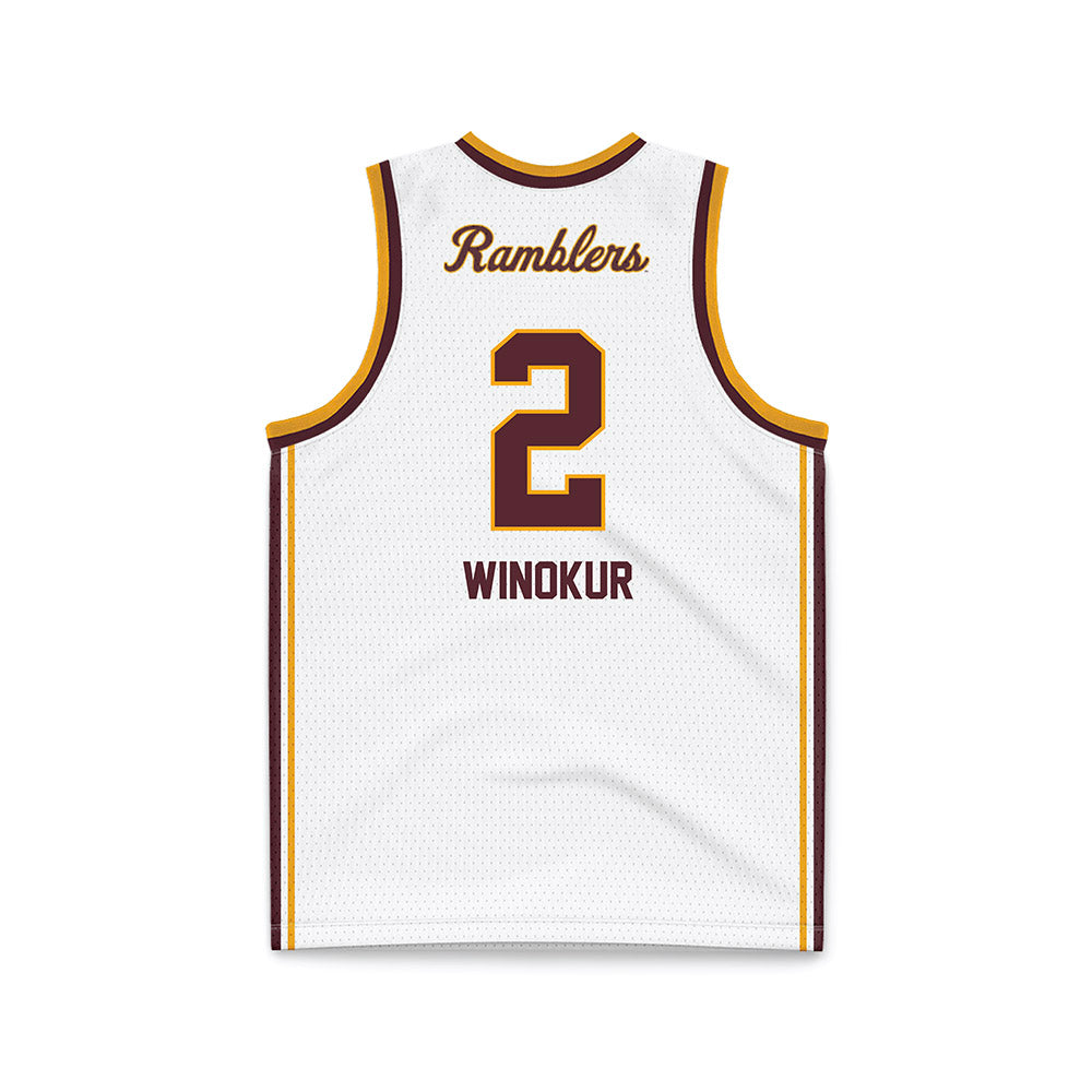 Loyola - NCAA Men's Volleyball : Benjamin Winokur - White Basketball Jersey