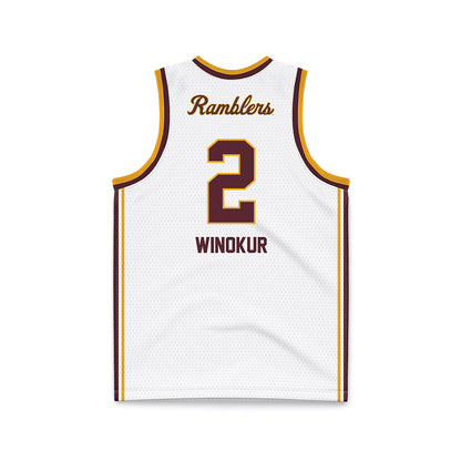 Loyola - NCAA Men's Volleyball : Benjamin Winokur - White Basketball Jersey