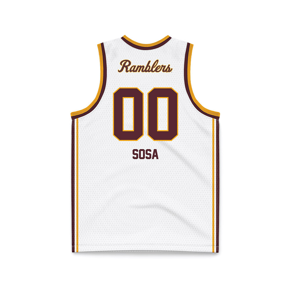 Loyola - NCAA Men's Volleyball : Aleksandar Sosa - White Basketball Jersey-1