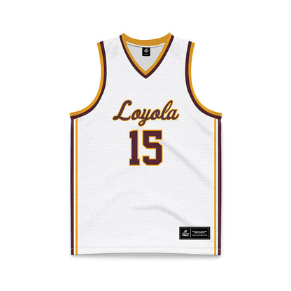 Loyola - NCAA Men's Volleyball : William Hatch - White Basketball Jersey-0