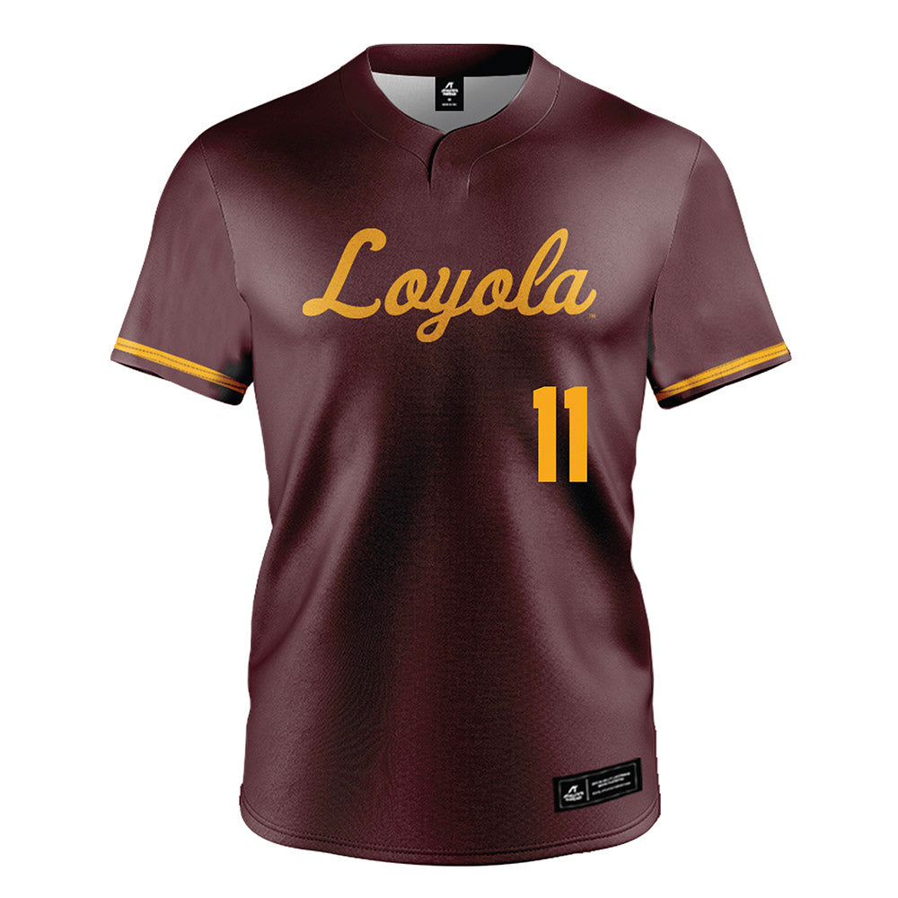 Loyola - NCAA Softball : Anna Kiel - Maroon Jersey-0