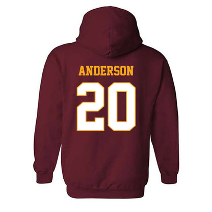 Loyola - NCAA Women's Soccer : Olivia Anderson - Classic Shersey Hooded Sweatshirt-1