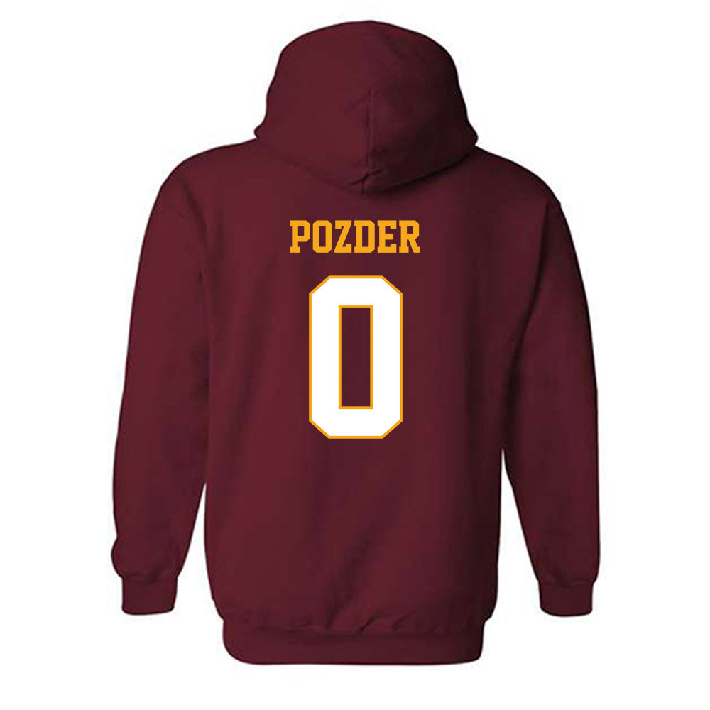 Loyola - NCAA Men's Soccer : Nemanja Pozder - Classic Shersey Hooded Sweatshirt-1