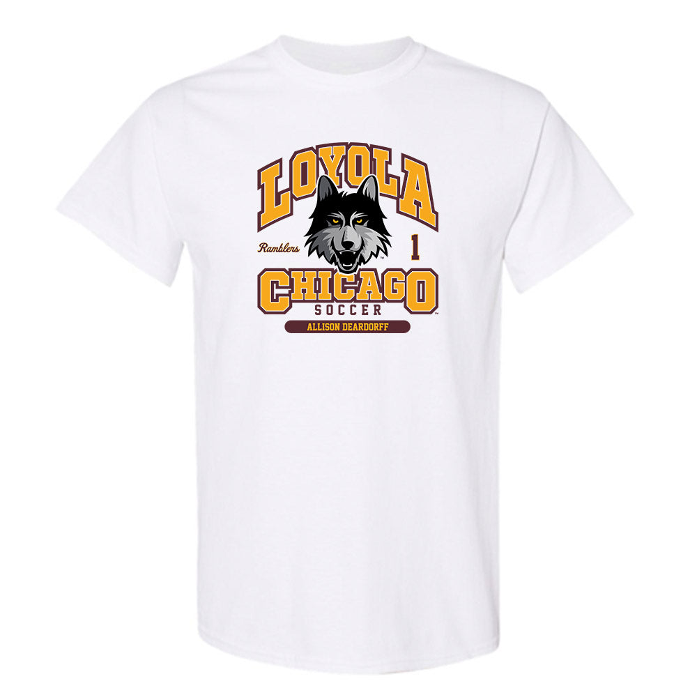 Loyola - NCAA Women's Soccer : Allison Deardorff - Classic Fashion Shersey T-Shirt-0