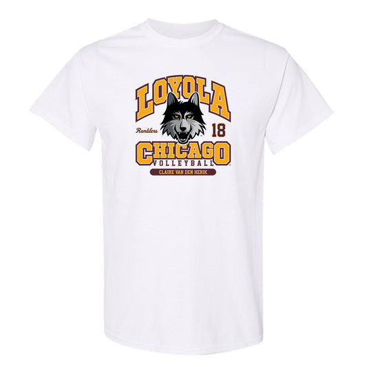 Loyola - NCAA Women's Volleyball : Claire van den Herik - T-Shirt