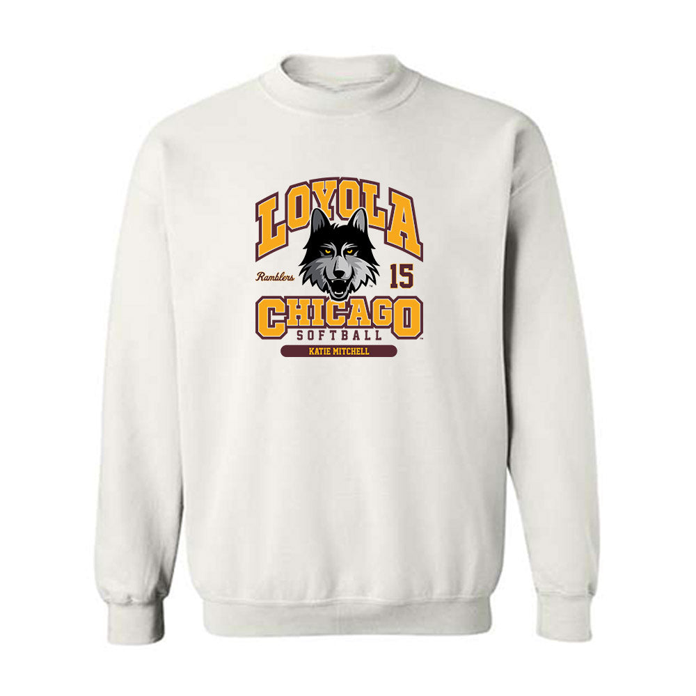  - NCAA Softball : Katie Mitchell - Classic Fashion Shersey Crewneck Sweatshirt-0