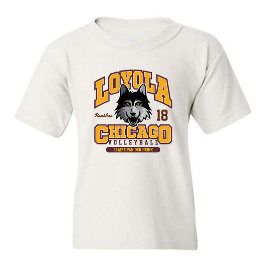 Loyola - NCAA Women's Volleyball : Claire van den Herik - Youth T-Shirt