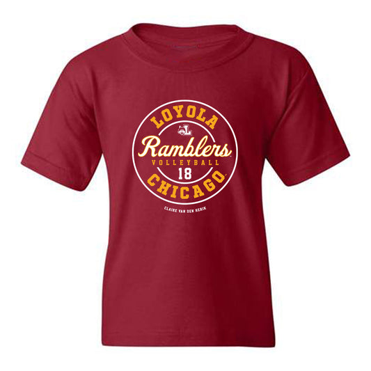 Loyola - NCAA Women's Volleyball : Claire van den Herik - Youth T-Shirt