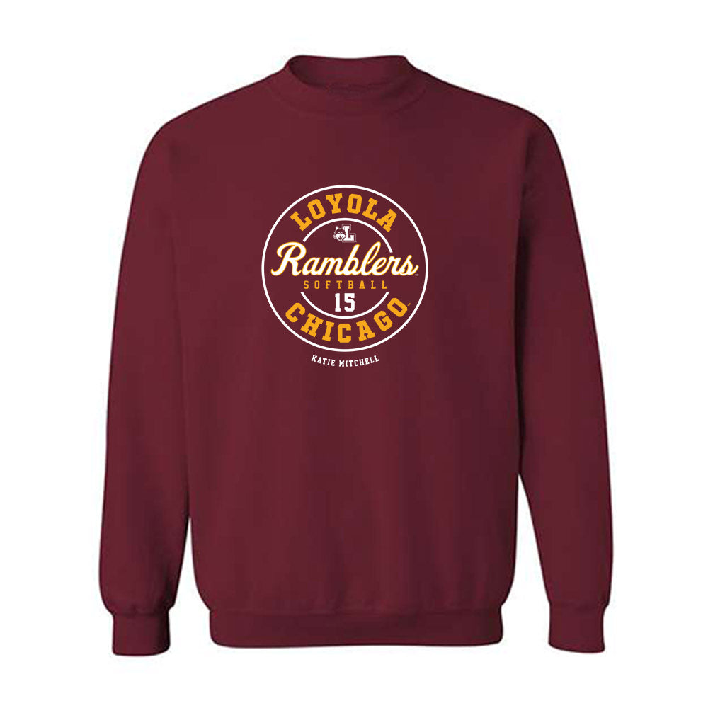  - NCAA Softball : Katie Mitchell - Classic Fashion Shersey Crewneck Sweatshirt-0