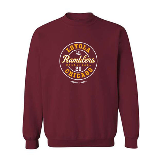 Loyola - NCAA Women's Basketball : Daniella Matus - Classic Fashion Shersey Crewneck Sweatshirt-0