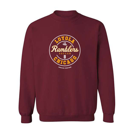 Loyola - NCAA Women's Soccer : Angelina Perritano - Classic Fashion Shersey Crewneck Sweatshirt-0