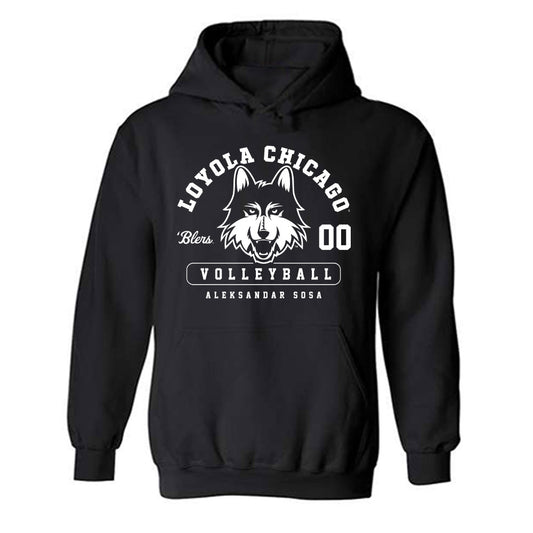Loyola - NCAA Men's Volleyball : Aleksandar Sosa - Classic Fashion Shersey Hooded Sweatshirt-0