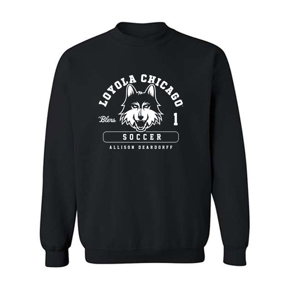 Loyola - NCAA Women's Soccer : Allison Deardorff - Classic Fashion Shersey Crewneck Sweatshirt-0