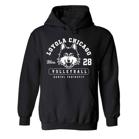 Loyola - NCAA Men's Volleyball : Daniel Fabikovic - Classic Fashion Shersey Hooded Sweatshirt-0