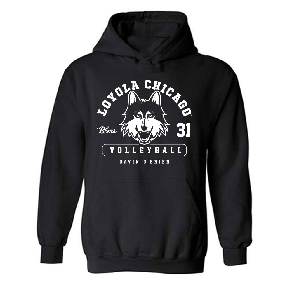 Loyola - NCAA Men's Volleyball : Gavin O'Brien - Classic Fashion Shersey Hooded Sweatshirt-0