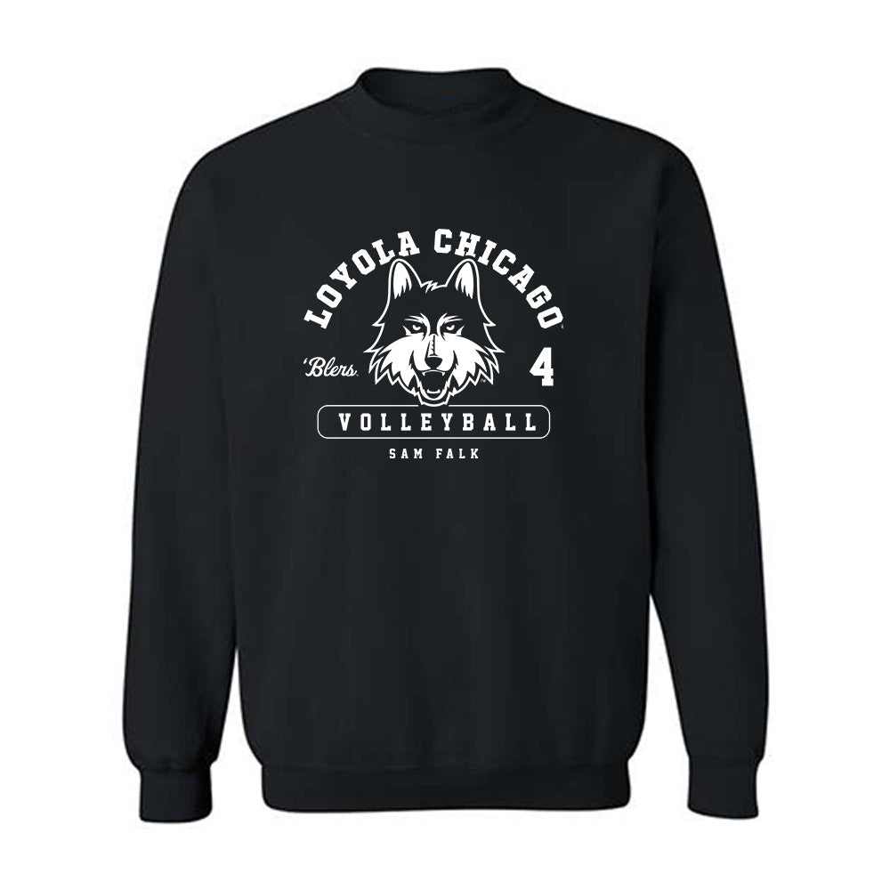 Loyola - NCAA Women's Volleyball : Sam Falk - Classic Fashion Shersey Crewneck Sweatshirt-0