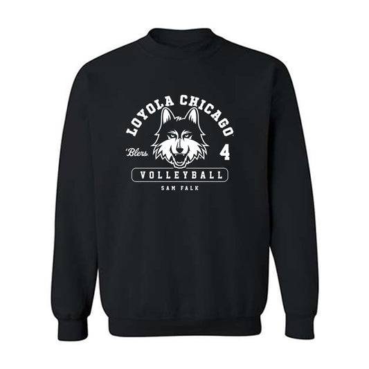 Loyola - NCAA Women's Volleyball : Sam Falk - Classic Fashion Shersey Crewneck Sweatshirt-0