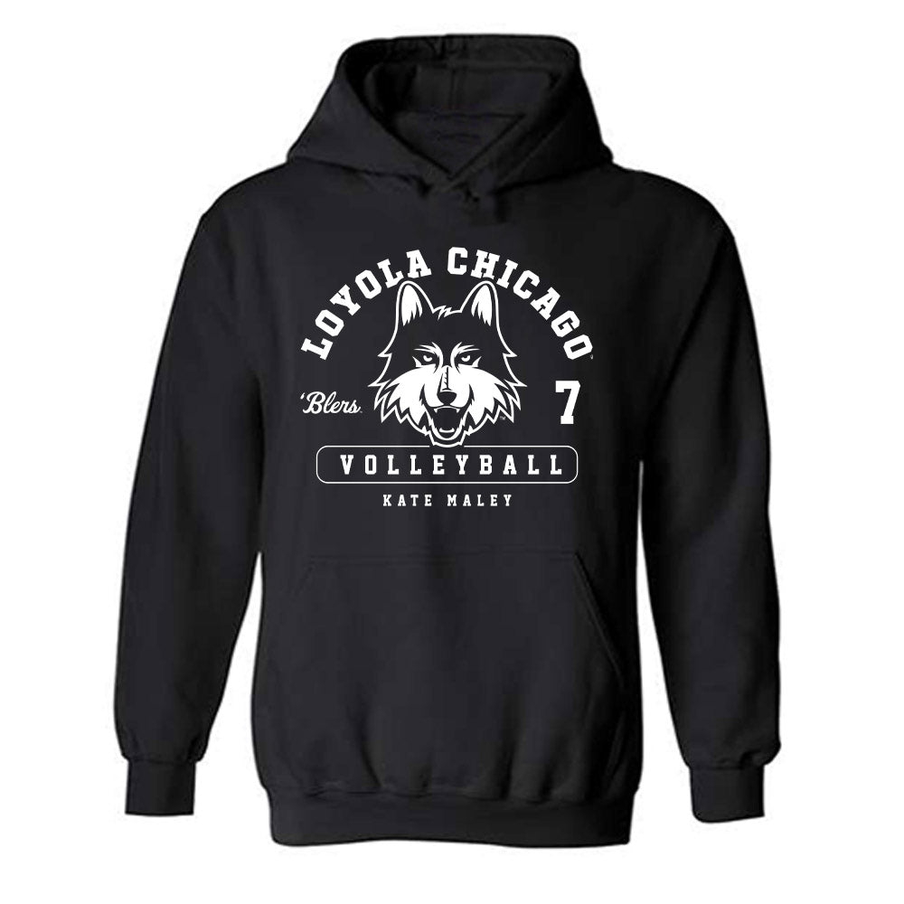 Loyola - NCAA Women's Volleyball : Kate Maley - Classic Fashion Shersey Hooded Sweatshirt