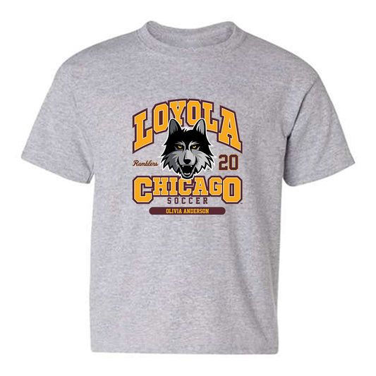 Loyola - NCAA Women's Soccer : Olivia Anderson - Classic Fashion Shersey Youth T-Shirt-0
