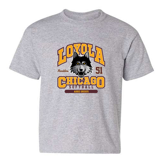 Loyola - NCAA Softball : Abbie Gregus - Classic Fashion Shersey Youth T-Shirt-0