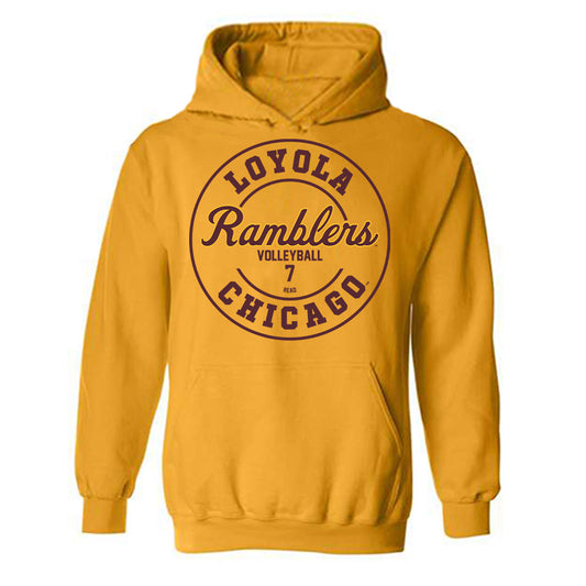 Loyola - NCAA Men's Volleyball : Jake Read - Classic Fashion Shersey Hooded Sweatshirt