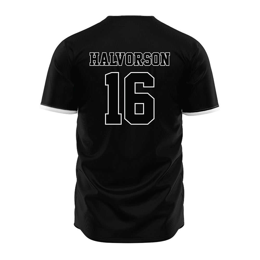 Arizona State - NCAA Baseball : Wyatt Halvorson - Black Jersey-1