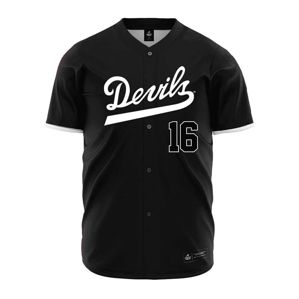 Arizona State - NCAA Baseball : Wyatt Halvorson - Black Jersey-0