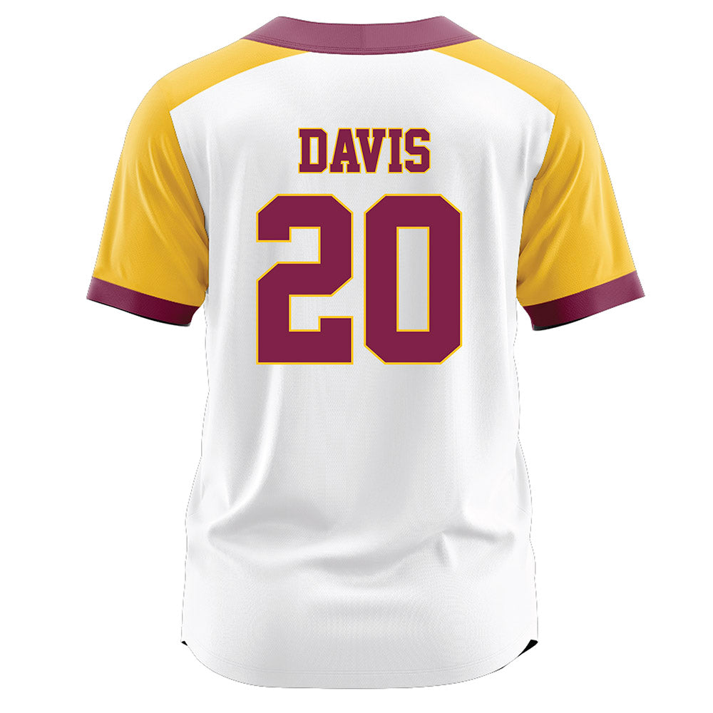 Arizona State - NCAA Softball : Takya Davis - White Jersey